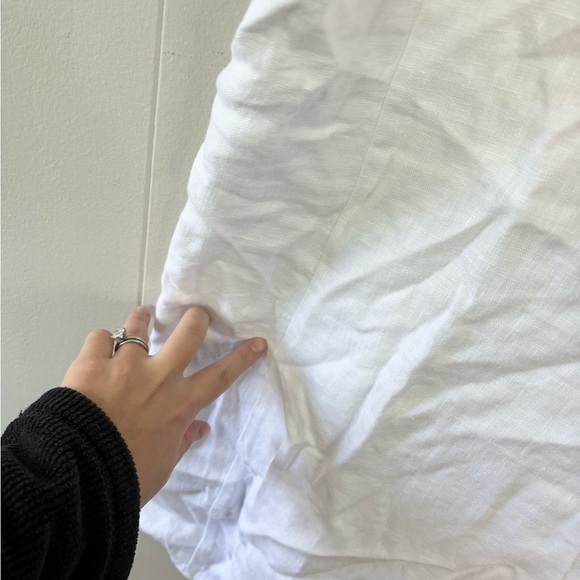 Madewell Square-Neck Mini Dress in 100% Linen size 6 new - Picture 6 of 9